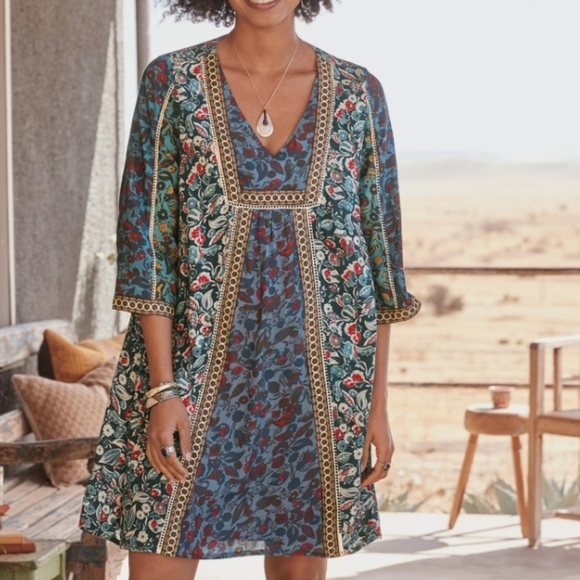 Sundance Sweet Whispers Floral Dress Size Medium - Picture 9 of 9